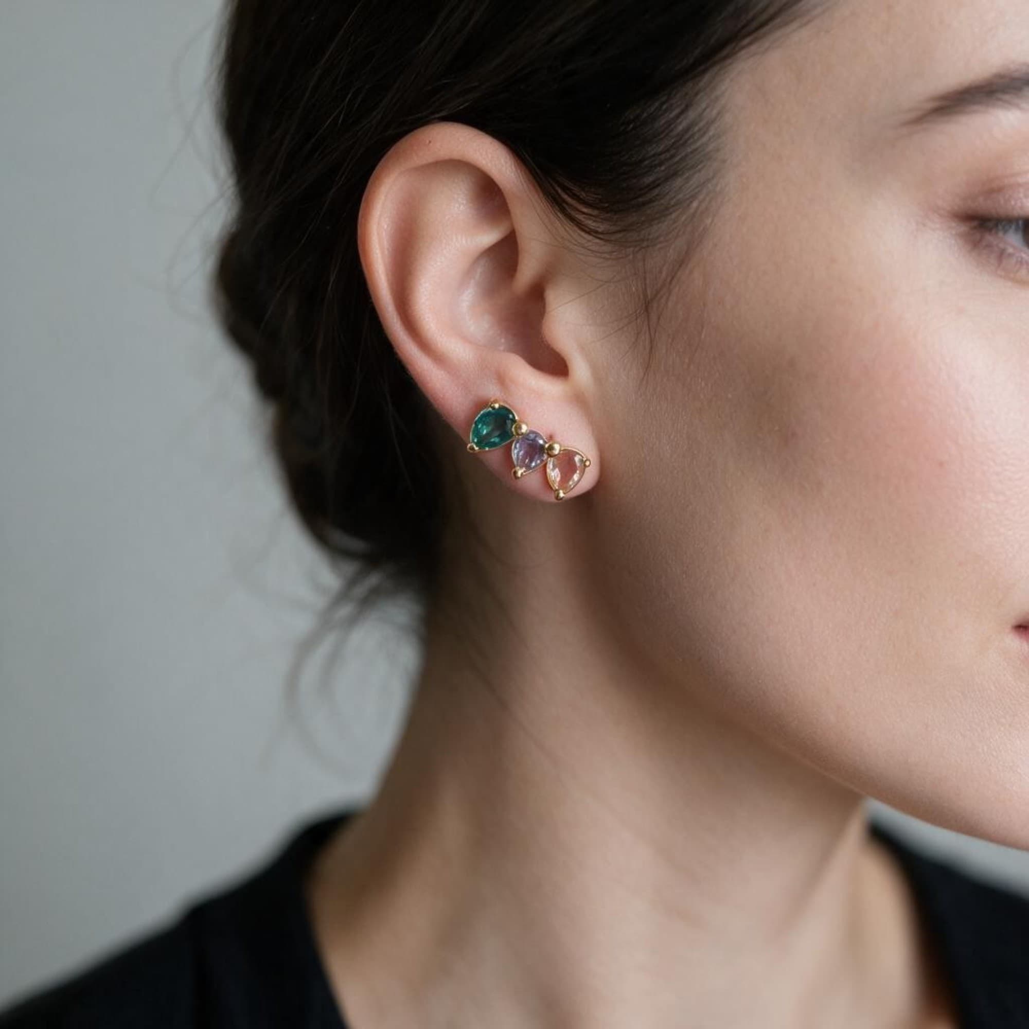 Brinco Ear Hook Triplo — miniatura 2