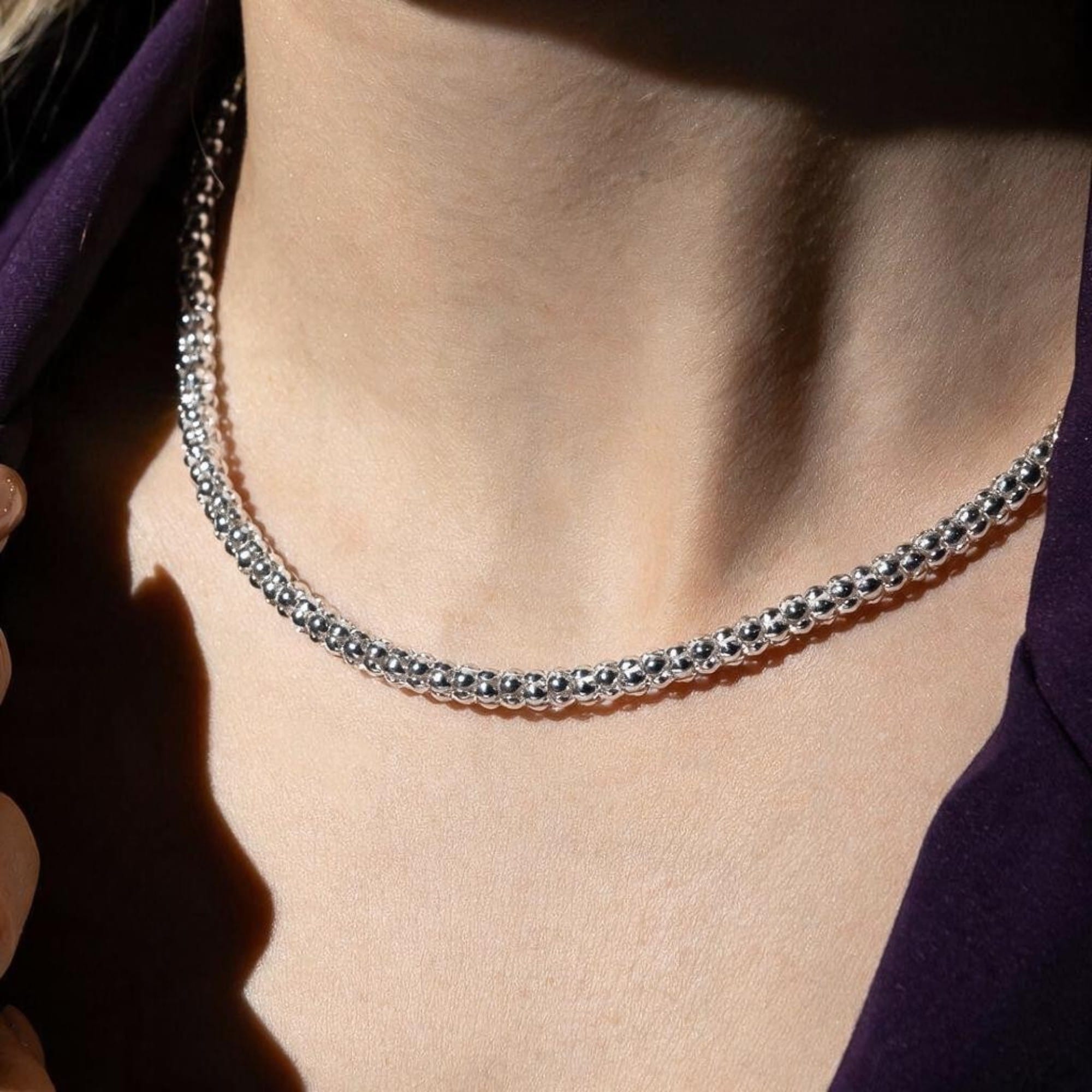 Choker Corrente Prateado – imagem 2