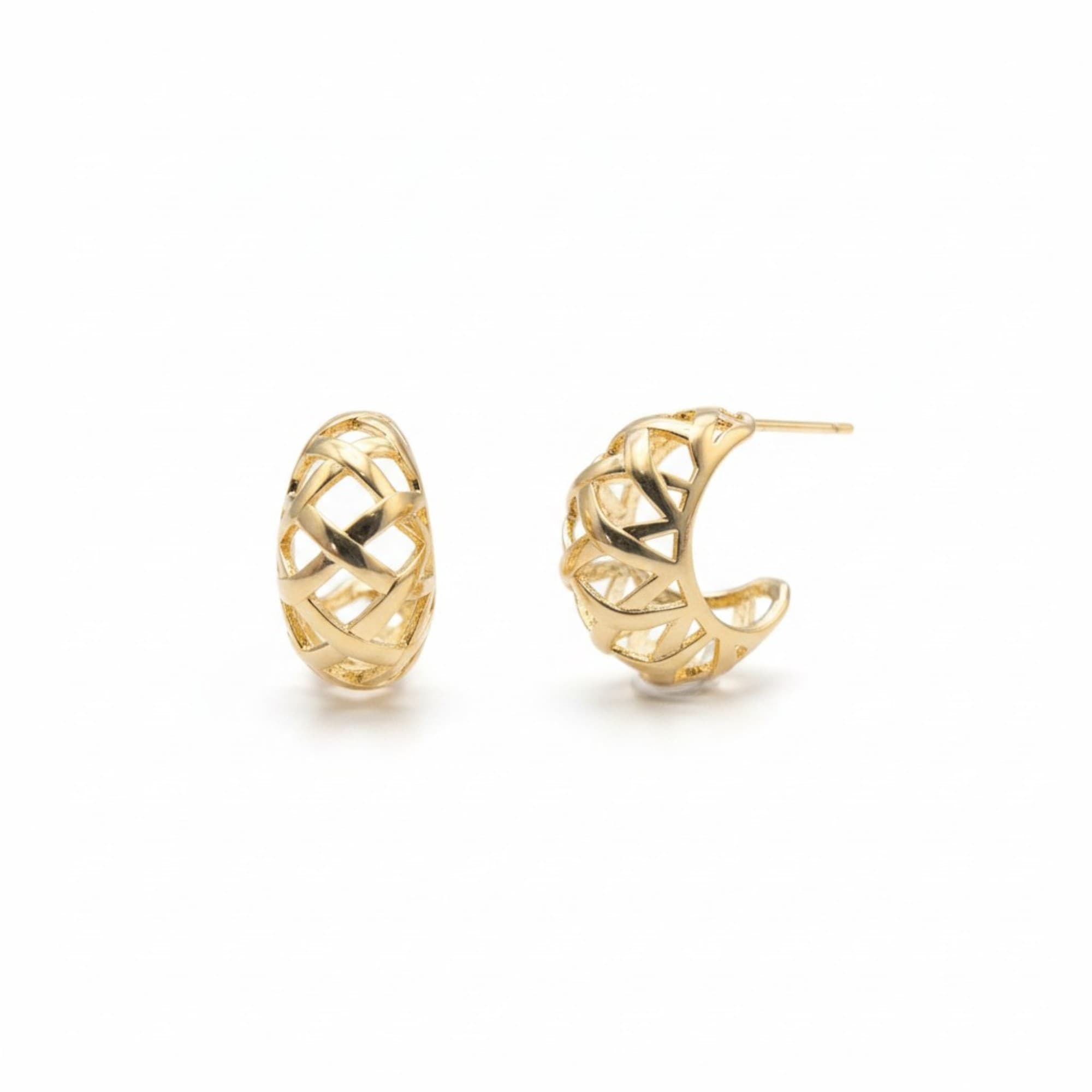 Brinco Orgânico Dourado
